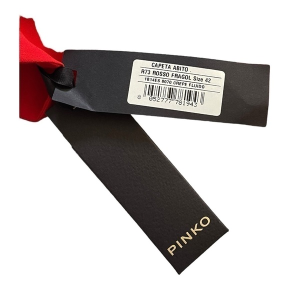 Pinko Capeta Abito Red Dress - Picture 12 of 13